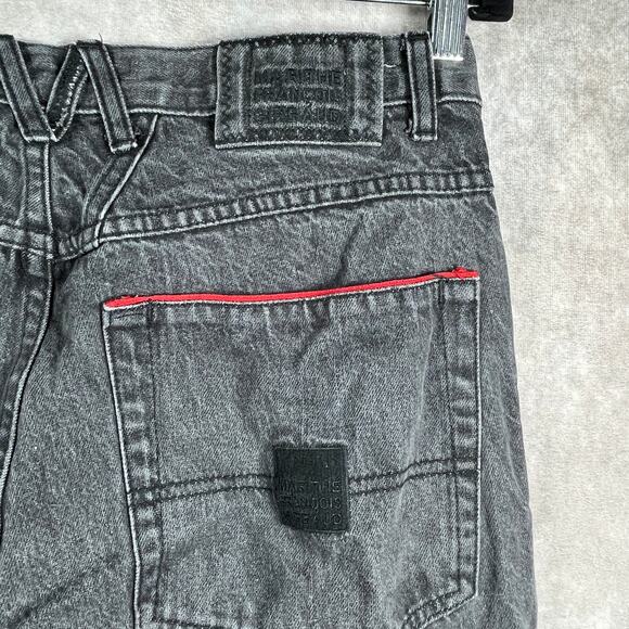 Vintage Marithe Francois Girbaud Jeans Men 32 Black Denim Baggy Straight Leg Y2K - Picture 4 of 10